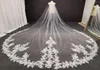 Voiles de mariée Luxe 4 mètres de long voile de mariage en dentelle avec peigne blanc ivoire haute qualité mariée coiffes accessoires 20229485766