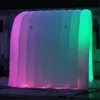 wholesale Tente personnalisée Superbe extérieure promotionnelle LED lumière tunnel gonflable tente entrée de sport aérien pour l'entrée de l'événement de fête de mariage avec ventilateur