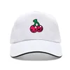 Бейсбольная кепка с мультяшным принтом Ace Sorrow Smiling Cherries Snapback Black Fun для мужчин, группа на заказ, комплект