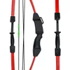 Bow Arrow 35in Junior Compound Bow and Arrow Archery Set Sports Game Hunting Toy Gift Kit with 6 Arrows 18Lb for Kids Children Teens Youth YQ240301