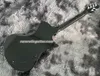 W stock armada singlecut podzielony niebieska elektryczna gitara elektryczna w kształcie litery V płomień klonowy górna część Black Back Curved Triangle InLay HH Pickups Cetto Brzarko