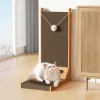 Toys Lshape Cat Scratcher Cat Scraper Съемный деревянный царапин для кошек, тренирующих шлифовальные когтя