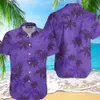 Summer Animal Crane Men Hawaiian Shirt 3d Plant For Flower Print Plus Size Shirts Beach 5xl 240219