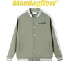 Monday Flow Spring Winter Golf Mens Jacket Button Collar Baseball Clothes Casual Sports Top 240228