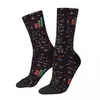 Men's Socks Vintage Colorful Math Formulas Unisex Novelty Pattern Printed Crazy Crew Sock Gift