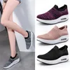 NXY Spring e verão New Women's Elastic Flying Weaving Shoes de caminhada sapatos de ar amortectados um passo lento lento preguiçoso