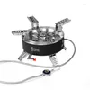 Köksredskap sätter Bulin BL100-B18 6800W Camping Cooker Gas Stove Outdoor Beach Tält Vandring 6 Burners Propan