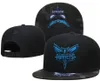 Charlotte''hornets'''all caps 2023-24 unisex baseball czapka snapback hat finałów szafka szatnia 9fifty haft haft haftowe wiosenne letnie czapkę a0