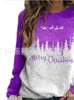 Women's Fur Printed Sweater Halloween Party Christmas Style