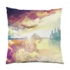 Kussen 2024 Geschenk Creatieve Sofa Decoratieve Grappig Huis Natuur Landschap Polyester Linnen Fluwelen Covers 45x45 Kussensloop E1133