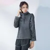 Jackets Running Jacket Women Striped Zipper Long Sleeve Hooded Sports Active Wear for Women Gym Clothing Casual Jersey Fitness Yoga Top