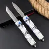 Top Quality A2352 High End AUTO Tactical Knife VG10 Damascus Steel Blade CNC Aviation Aluminum Handle Outdoor EDC Pocket Knives With Repair Tool