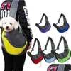 Dog Carrier Pet Backpack Dogs Carrier Mesh Breathable Fashion Travel Bags Portable Cat And Dog Shoder Bag Drop Delivery Home Garden Pe Dhe1K