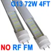 Tubo luminoso a LED T8 T10 T12 da 4 piedi - Sostituzione tubo fluorescente LED da 72 W da 48 pollici, driver RM NO-RF equivalente a 120 W, 7200 Lm, bypass alimentatore, luci di base G13 a due pin crestech