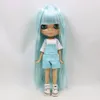 ICY DBS Blyth poupée 16 bjd corps articulé cheveux bleu pâle cheveux raides peau bronzée visage sinueux 30 cm jouet filles cadeau 240229