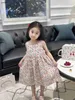 Abiti da ragazza popolare abito da principessa piccola gonna per bambini con stampa floreale 90-150 cm abiti da design per bambini in fila per bambini 24 marfeb20