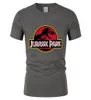 Mens Casual Tops camiseta JURASSIC PARK Europeu Aman Estilo Camiseta de algodão homem Camiseta Dinosaur World Gráfico jovem menino teeshirt masculino tees7019442