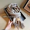 Scarves Wool Pure Scarf Unisex Solid Color Double-sided Matching Winter Warm Fashion Scarf.