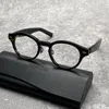 Montature per occhiali da sole Montature per occhiali rotonde stereoscopiche letterarie Designer per uomo e donna Anti-imbracature Prescrizione ottica ispessita retrò