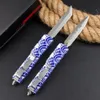 Top Quality A2352 High End AUTO Tactical Knife VG10 Damascus Steel Blade CNC Aviation Aluminum Handle Outdoor EDC Pocket Knives With Repair Tool