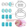 56/Set Diy Love Box Set Bedelarmband Maken Kit Kralen Sier Plated Snake Chain Cadeau voor meisjes en kinderen Drop Delivery Jewe Dh4R5