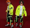 Autumn Hip Hop Dance Ubrania Kids Green Tops Boys Hip Hop Pants New Girl