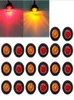 20X Mini 34quot AmberRed LED Bullet Turn signals Light Side Marker Truck Trailer Car styling6809555