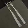 Clásicos Diseñador Studs Pendientes de perlas y diamantes Marca Letter Stud Joyería de boda para mujer de gama alta Regalos de cumpleaños Joyería de pendientes de acero inoxidable de plata 925