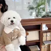 Chaquetas de invierno, nuevo abrigo cálido de lana de cordero con botones de cuerno de vaca, ropa para cachorros y gatos, ropa de algodón para mascotas Bichon Teddy Schnauzer, ropa para perros pequeños