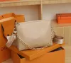 Designer Bag Coussin PM Axelväskor Crossbody Gold Chain Totes Handväska Purväska Bred borttagbara remmar Plånböcker 3 Inuti facken