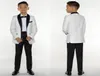 Boys Tuxedo Boys Dinner Suits Boys Formal Suits Tuxedo for Kids Tuxedo Formal Occasion White And Black Suits For Little Men Three 2655494