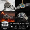 Other Watches 2024 AMAZTIM Tank T2 Business Smart Mens AMOLED AOD Mens Bluetooth Call 5ATM Waterproof Fitness Ultra Smart es Q240301