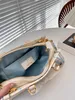 24SS Women's Luxury Designer Milky Way Collection Tote Bag Women's Tote Shoulder Bag Crossbody Bag Makeup Bag kommer med en rund blixtlåsväska 25 cm