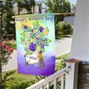 Happy Mothers Day Love Mommy Madre Garden Flagg Bästa mamma Flagdekoration Courtyard Yard Forever Together Flag Linen Material P274