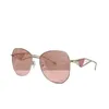 PS New Triangle Sunglasses 57 y polygon polygon uv مقاومة أجوف خارج النظارات الشمسية الساق