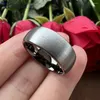 Wedding Rings 6mm 8mm Tungsten Engagement Ring For Women Men Domed Brushed Multicolor Jewelry Accessories Comfort Fit