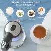 Outils Bouilloire électrique Contrôle de la température 4 heures Garder au chaud Théière 2L Verre Thé Café Chaudière à eau chaude Appareil ménager sans BPA DEVISIB