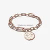 Braccialetti con ciondoli 2023 Nuovi braccialetti di design Styling Charms a doppio collegamento Perla Bracciale con ciondolo sole Fai da te Pandoras Me Bead Catena al collo Dhfed