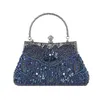 Evening Bags Women Embroidered Beaded Sequin Handbag Vintage Shoulder Bag Purse For Wedding Bridal Prom Party Elegant Top Handle