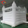 outdoor activities 4.5x4.5m (15x15ft) White Bounce Castle Inflatable Jumping wedding Bouncy house jumper Adult and Kids Newdesign Bouncer Castles for Weddings Party