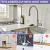 Sink Splash Guard Silicone Faucet Mat för köksvask Fällbar diskbänk bakom kran FMT2172