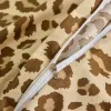 Ensembles de couette à motif léopard 220x240 avec taie d'oreiller Style de mode de couvre-literie de couverture