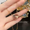 Fashion Classic four leaf clover bracelet Desginer Van Cleff bracelet Vcas clover Fanjia High Version Four Leaf Grass Seven Star Ladybug Necklace Womens Instagram S