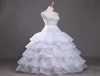 새로운 볼 가운 페티코트 흰색 크리 놀린 언더 스커트 웨딩 드레스 슬립 3 후프 스커트 크리 놀린 Quinceanera 드레스 저렴한 8877486