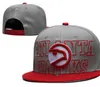 Caps de bola "Hawks''ball de Atlanta 2023-24 Moda Unissex Cotton Baseball Snapback Men Women Sun Hat Borderyer Spring Summer Cap atacado A