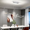 Lampes suspendues LED dorées au design moderne, luminaire décoratif d'intérieur, idéal pour une salle à manger, une cuisine ou un Bar
