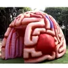 Livsliknande 4MH (13.2 ft) med fläktjätten Uppblåsbar hjärnmodell Färgglada reklam för rädd cerebrum tunnel tält för medicinsk visning