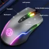 Möss Gaming Mouse Gamer RGB LED Backlight Optical USB WIRED 7 Knappar 6400DPI Anpassa makroprogrammering för PC -bärbar dator