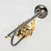Schagerl BB trumpet Rotary Valve Type B Flat mässing Black Nickel Gold Key Professional Trumpet Musical Instruments