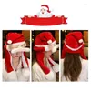 Berretti Buon Natale Cappello Anno Palloncino Orecchie carine Mobili Kawaii Cappelli di Babbo Natale Bambini Decorazione regalo di Natale per adulti